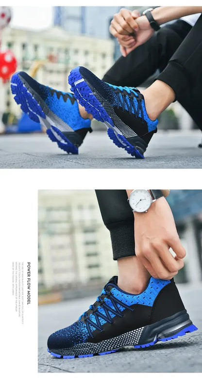 2025 Thick Soled Sports Shoes Youth Mesh Breathable Running Shoes Trend Spring Summer Korean Large Black and White Shoes walk