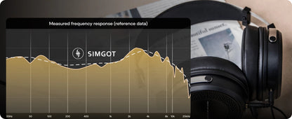SIMGOT EP5 Auriculares con cable de alto rendimiento con transductor dinámico de 50mm – Headset gaming HiFi, baja impedancia, alta sensibilidad, sonido envolvente 7.1
