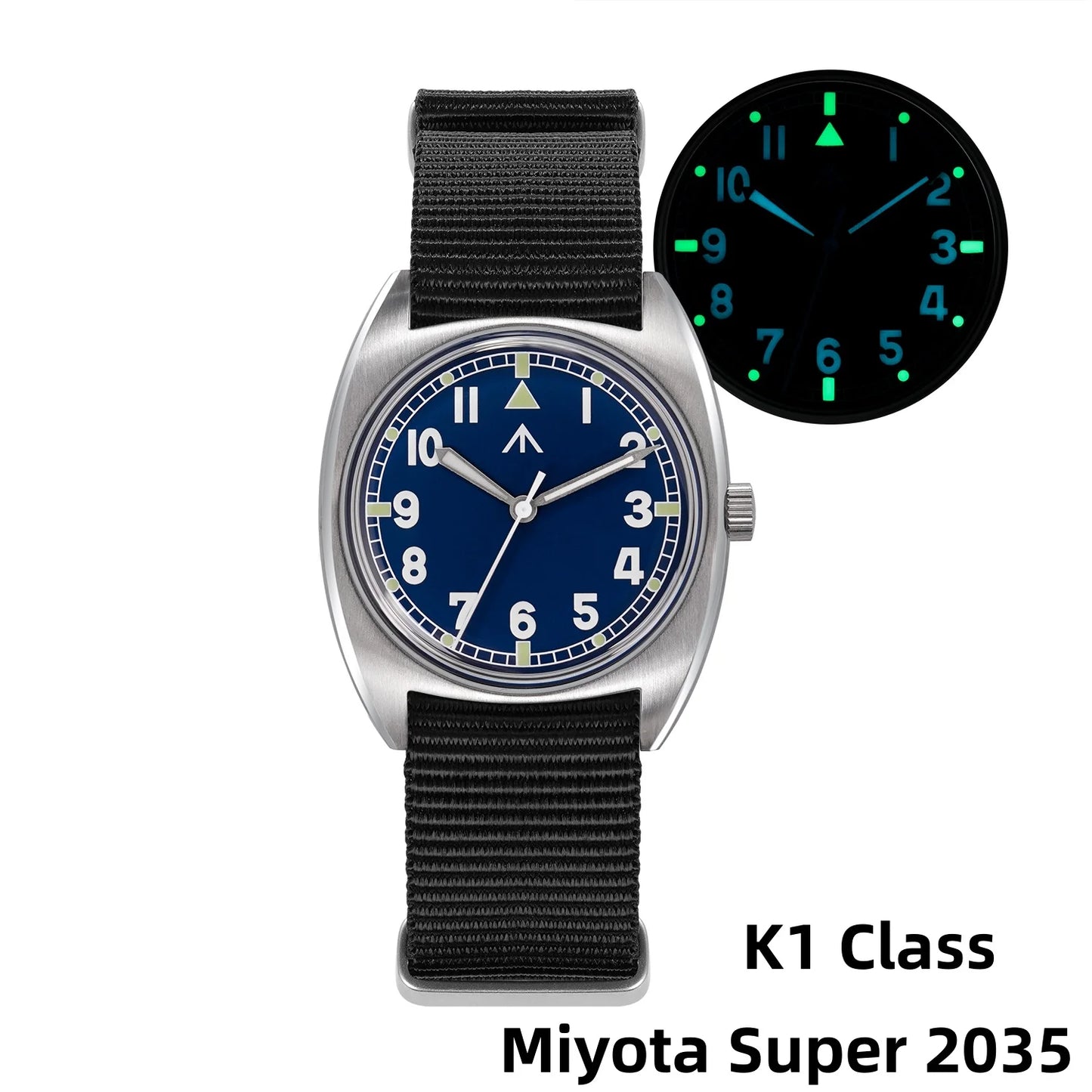 Militado ML17 Watch Miyota Super 2035/ GL12 Quartz Movement Watch C3 And BGW9 Luminova 100m Waterproof Stainless Steel Watches