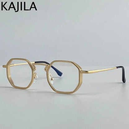 Small Frame Hexason Steampunk Sunglasses Men 2025 Luxury Brand Vintage Punk Eyewear Classic Polygon Metal Sun Glasses Male UV400