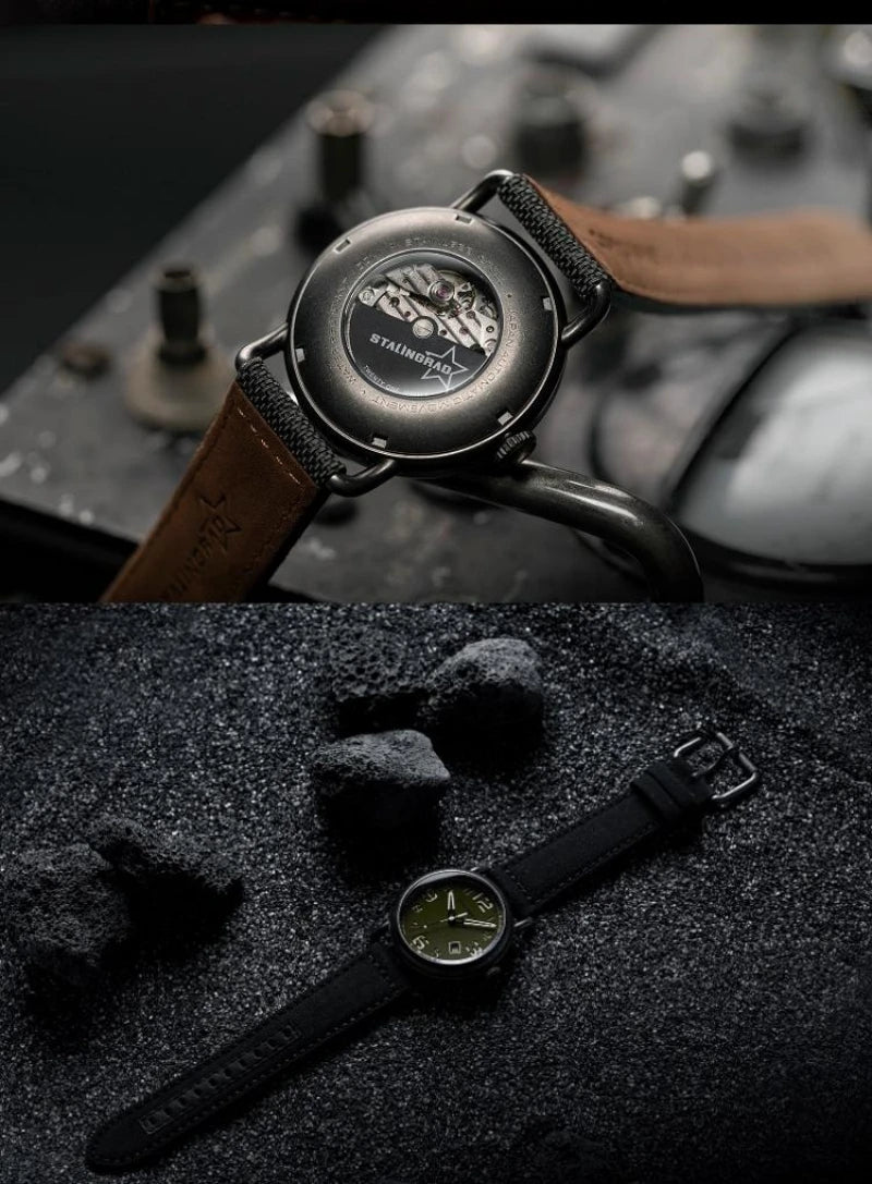 STALINGRAD original authentic men's watch, 8215 movement, 316L stainless steel, luminescent hands, waterproof to 100 meters