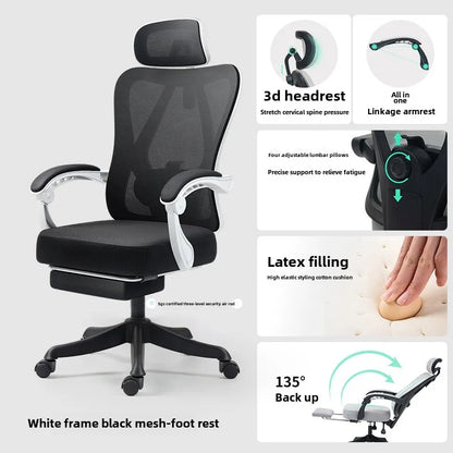 UVR Ergonomic Gaming Computer Chair with Adjustable Height, Swivel Office Chair, Comfortable Armrest Lift Chair for Home & Work