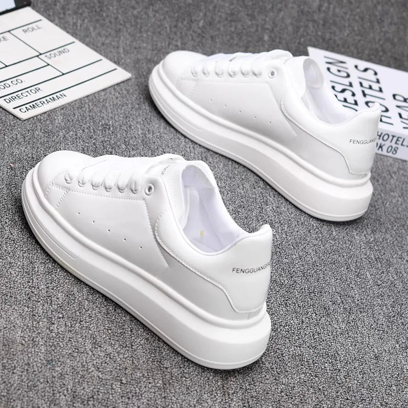 Red lacquered men's shoes Fashion black casual skateboard shoes Outdoor tennis walking shoes Universal men and women