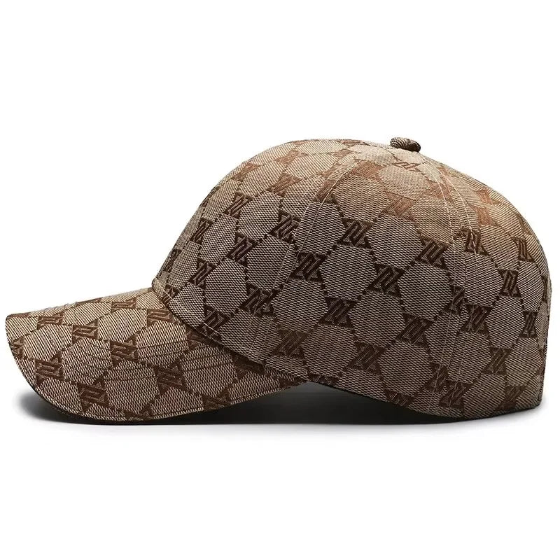Four Seasons New Sunscreen Three-Line Sewn Baseball Cap Men's And Women's Casual Cap Net Red Distressed 1841 Hat