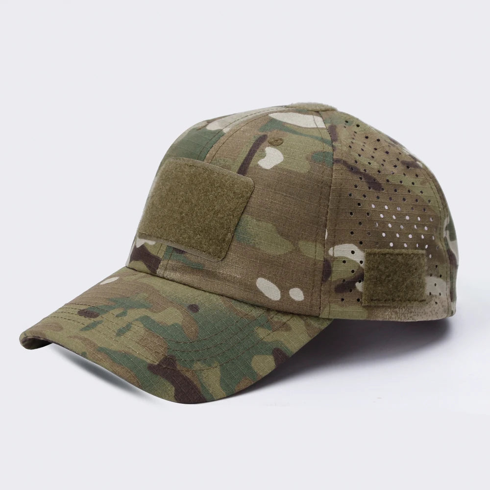 Breathable Camouflage Baseball Cap UV Sun Protection Hat for Outdoor Sports Fishing Camping Hiking Hunting