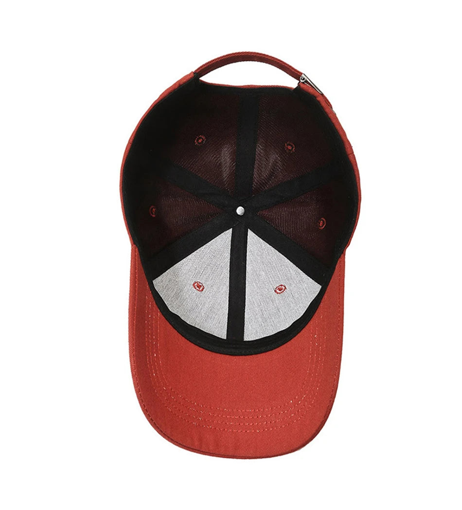 FS Stylish Orange Baseball Cap For Men Women Brand Designer Hats Small Letter Hip Hop Caps Street Trucker Hat Casquette Homme