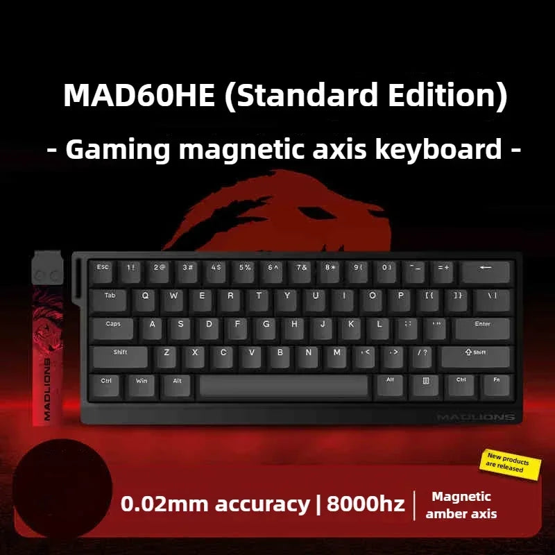 FGG MAD60 Tastiera da Gaming RGB ad Asse Magnetico, dedicata al gioco, Full Key Hot Swap, risposta rapida, tastiera gaming personalizzata entry-level