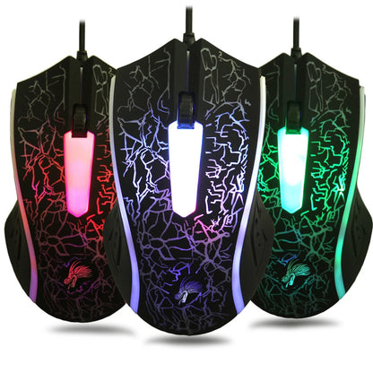 2400 DPI USB-bedrade gamingmuis met ledverlichting, professionele gamermuis, ergonomische computermuis voor PC, laptop en Macbook