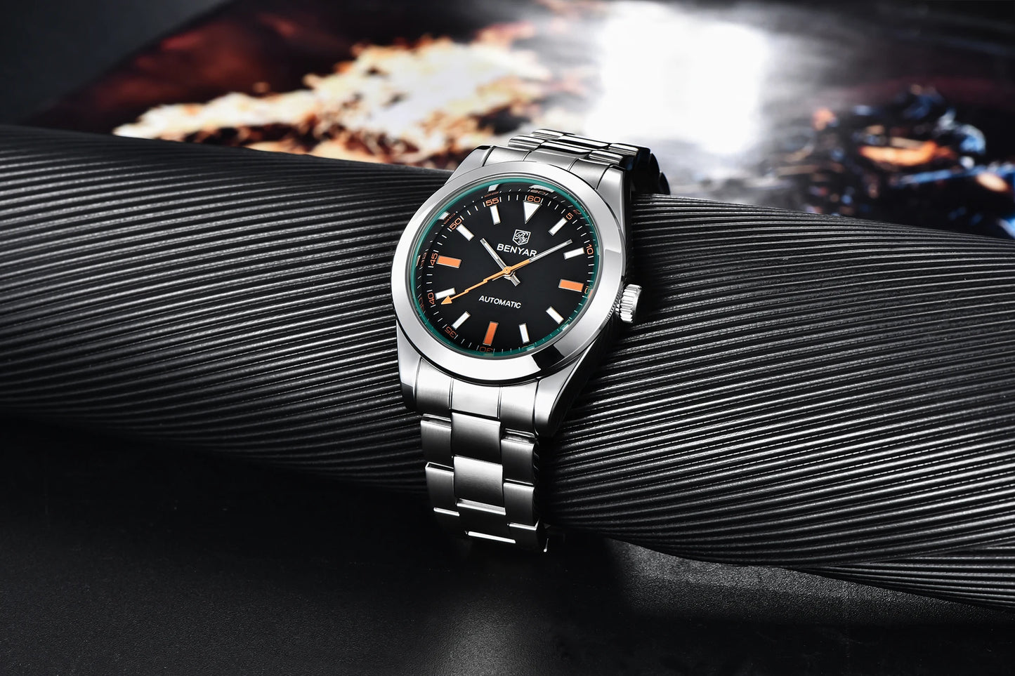 2026 New BENYAR White Mens Watches Top Luxury Automatic Watch For Men Mechanical Stainless Steel Luminous Sports Wristwatches