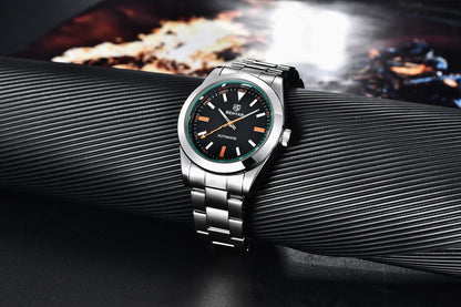 2026 New BENYAR White Mens Watches Top Luxury Automatic Watch For Men Mechanical Stainless Steel Luminous Sports Wristwatches