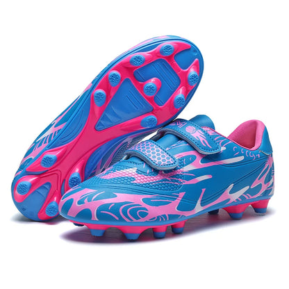 Zapatillas de fútbol infantiles para colegio, botas de fútbol profesionales con tacos para césped, calzado deportivo de entrenamiento para niños, botas de futsal y fútbol outdoor 28-38