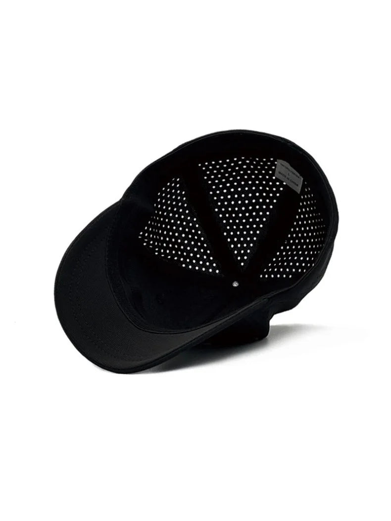 Brand Oohmy 5cm Short Brim Baseball Caps Big Head and Small Head for Men Women Mesh Back Trucker Hat Short BillQuick Dry