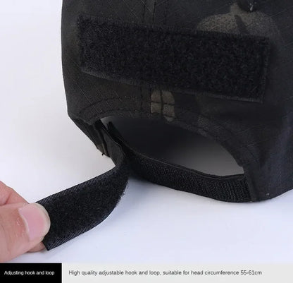 Camouflage Baseball Cap Outdoor Men's Tactical CP Adjustable Hat Sports Cycling Duck Tongue Cap