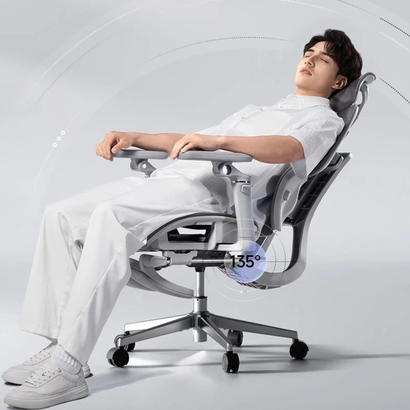 Cadeira de escritório em malha ergonómica, executiva, para computador e gaming, mobiliário moderno, giratória, com rodas e ajustável, Silla Gaming, cadeira ergonómica