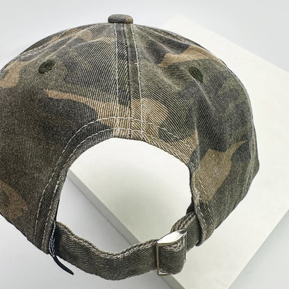 New Unisex American Style CAMO Letter Embroidery Baseball Hats Breathable Hip Hop Sunshade Peaked Caps Versatile Fashion Niche
