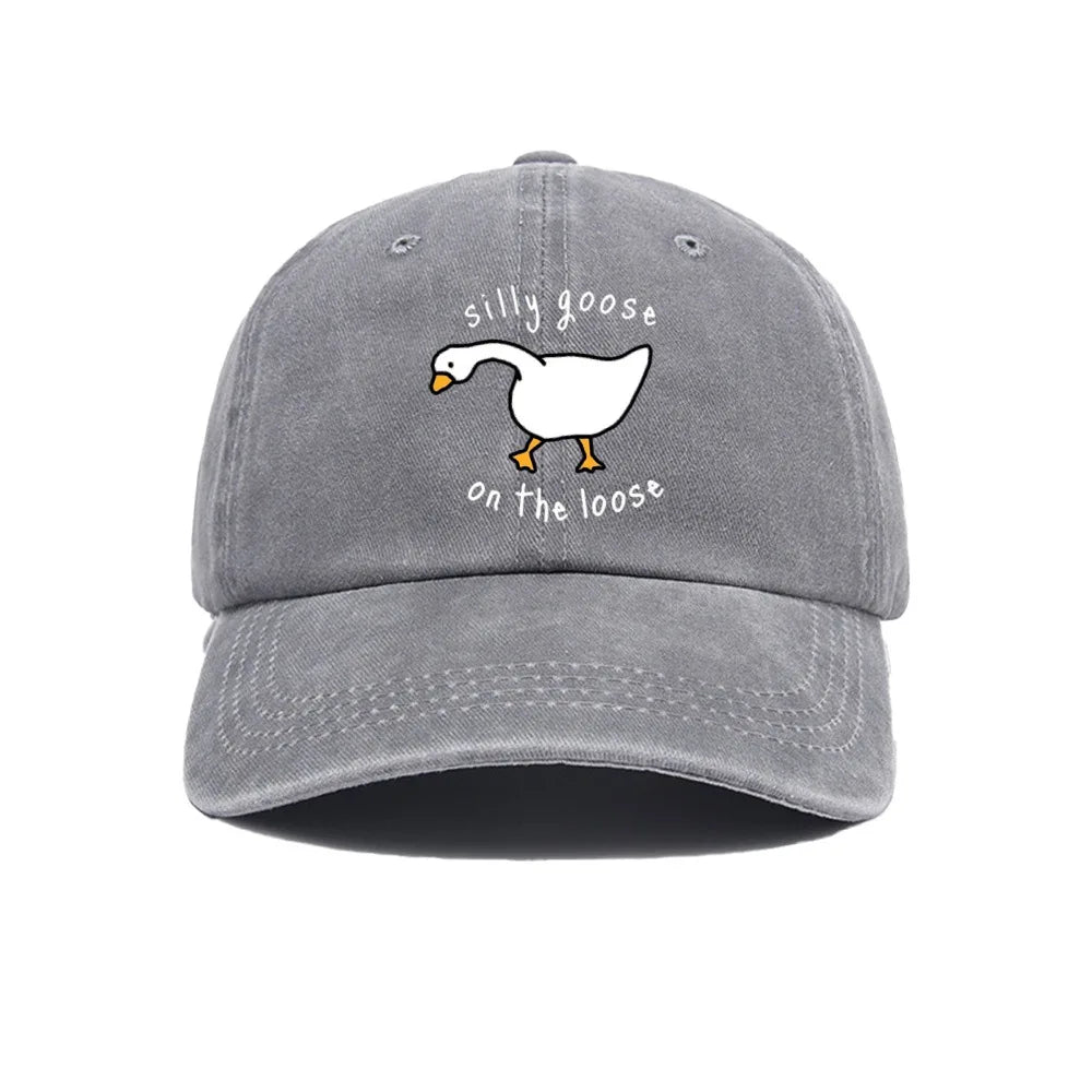 „Big Goose“ spausdinta beisbolo kepurė vyrams ir moterims, maža, šviežia, minkšta kepurė su anties liežuvio motyvu, kepurė nuo saulės, lauko apsauga nuo saulės