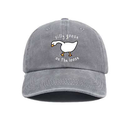 „Big Goose“ spausdinta beisbolo kepurė vyrams ir moterims, maža, šviežia, minkšta kepurė su anties liežuvio motyvu, kepurė nuo saulės, lauko apsauga nuo saulės