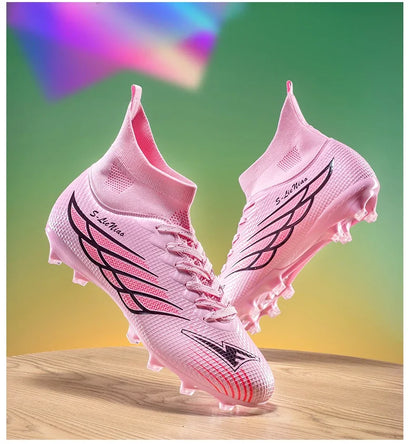 Nouvelles chaussures de football pour hommes, chaussures de sport pour terrain gazonné, chaussures de football pour matchs en plein air, chaussures d'entraînement professionnelles antidérapantes, chaussures ultralégère
