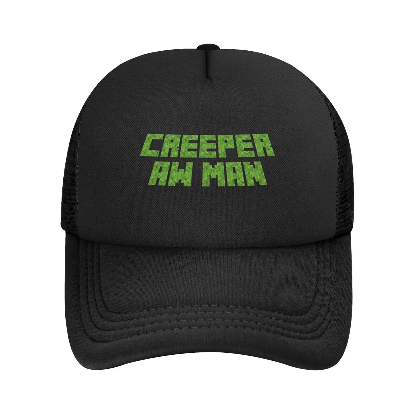 Unisex Creepers mob sticker Trucker Cap Mesh Baseball Cap Snapback Caps Hats Sun Hats Breathable Golf Hats Summer