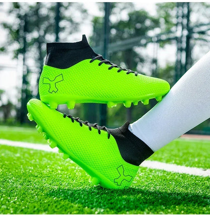 Chaussures de football pour hommes, modèle original, résistantes, pour terrain gazonné, crampons, antidérapantes, de haute qualité, confortables, chaussures de football pour activités de plein air.
