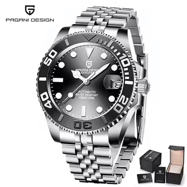 PAGANI DESIGN V2 Japan movement Luxury Men Mechanical Watch 40MM Ceramic bezel AR Coated Sapphire Glass Automatic Watch For Men