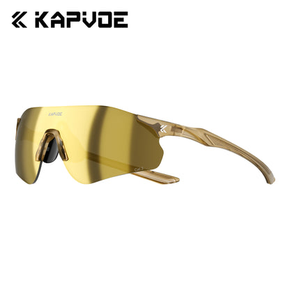 Kapvoe New Outdoor Running Cycling Glasses Bike Photochromic Sunglasses Women Eyewear Men Sports Marathon Bicycle UV400 Goggles