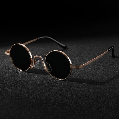 Design Retro Round Frame Sunglasses For Men Polarized UV400 Women Causal Driving Glasses Accessories