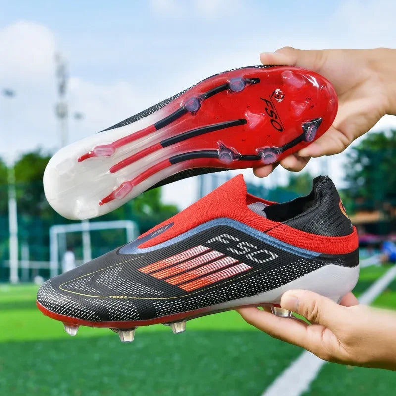 Chaussures de football pour hommes, crampons pour terrain synthétique, antidérapantes, résistantes à l'usure, respirantes, légères, pour entraînement sur gazon artificiel en extérieur.
