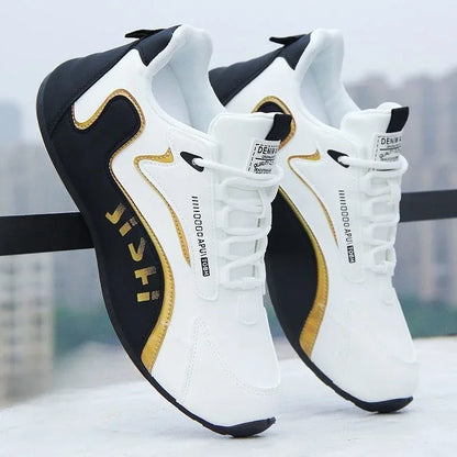 Pánske nepremokavé tenisky z PU kože, ležérna športová obuv, ľahké, priedušné, ploché, neklzkavé tenisky, Zapatillas Hombre