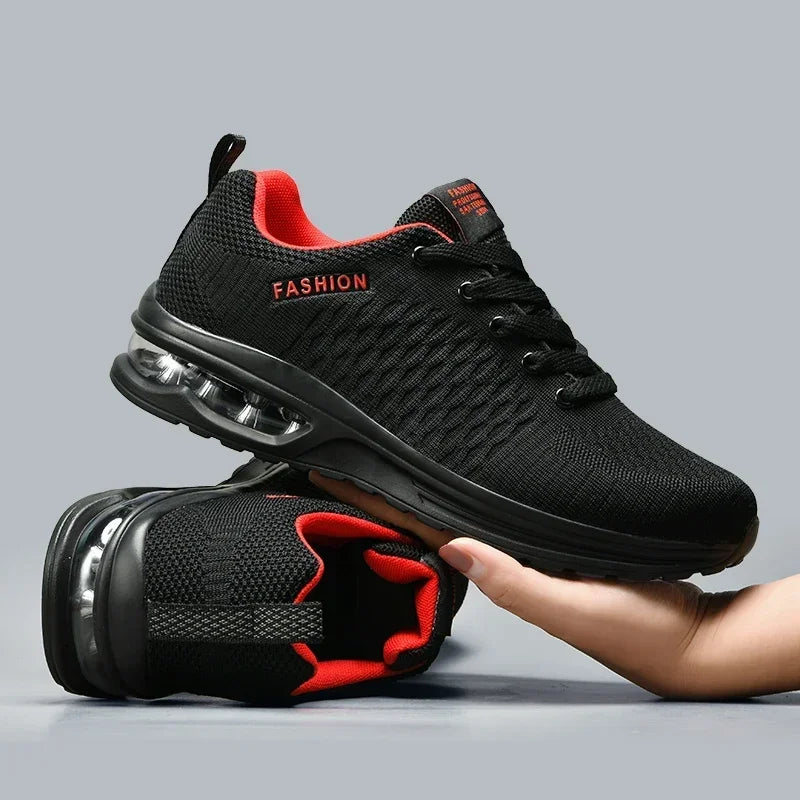 Mens Running Shoes Outdoor Sports Casual Mesh Tennis Shoes Lace-up Lightweight Gym Jogging Shoes for Men 2025 New Male Sneakers