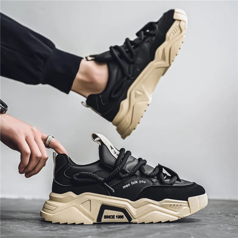 Sneakers casual da uomo - Moda primaverile - Scarpe da skateboard basse e versatili per uomo, adatte agli sport all'aria aperta