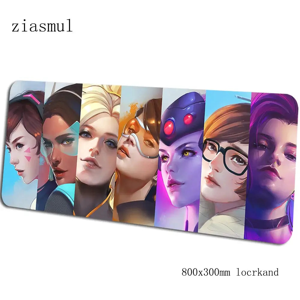 overwatch mouse pad gamer Aestheticism 800x300x3mm notbook mouse mat gaming mousepad Cartoon pad mouse PC desk padmouse mats