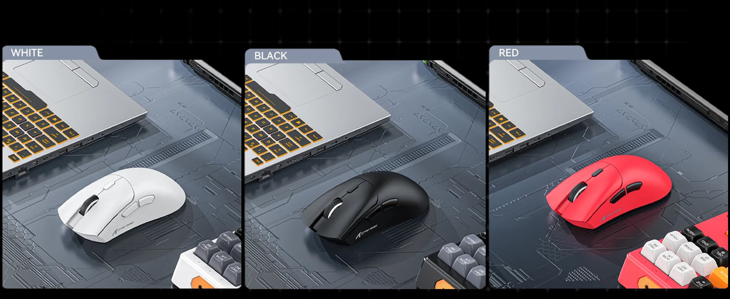 ATTACK SHARK R1 Tri-mode Gaming Mouse, PixArt PAW3311 Sensor, 18000 DPI, 1000hz, 59g Ultralight for Big Hand, for PC/Mac