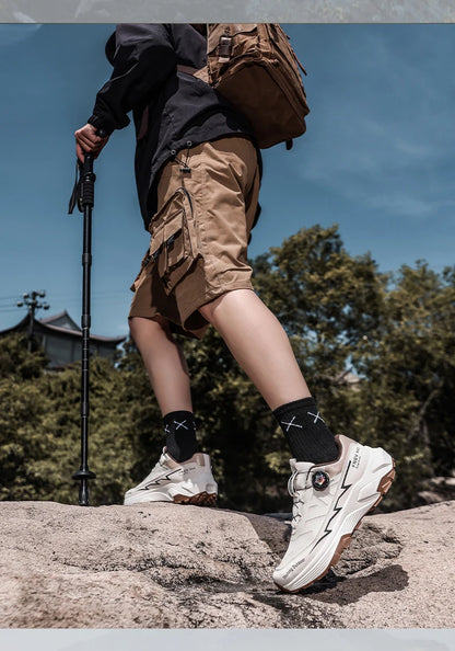 Scarpe da trekking traspiranti da uomo — Fibbia girevole, suola antiscivolo