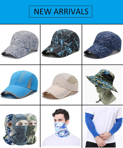 NIXHIT Outdoor Sports Foldable Thin Breathable Quick Drying Women Men's Baseball Cap Hiking Fishing Mountaineering Hat A246
