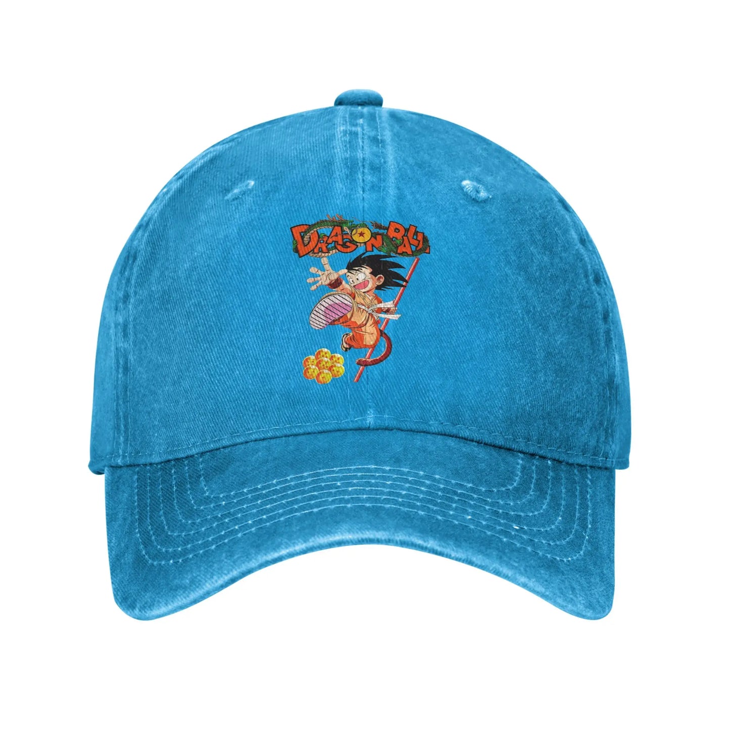 Goku and the Dragon Ball Z Men Women Baseball Cap Distressed Washed Caps Hat Casual Outdoor Activities Adjustable Snapback Cap, produit gaming premium Fraquane