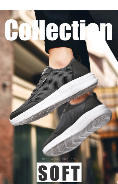 Pánské letní tenisky, ležérní běžecké boty, prodyšné boty na chůzi, síťované, lehké sportovní boty, pohodlné módní boty, Zapatillas