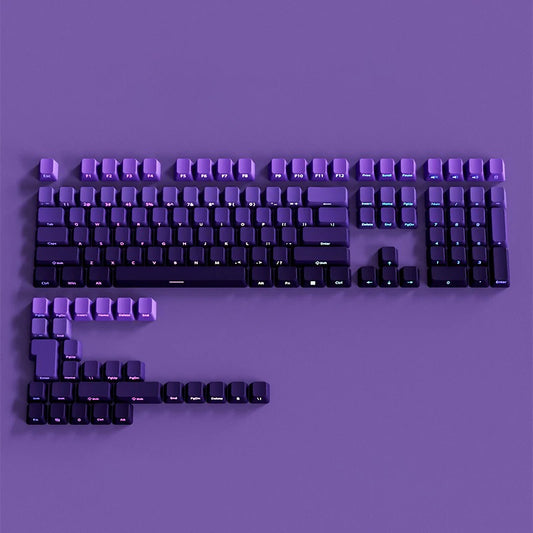 Gradient Keycaps Side Printed PBT Double Shot OEM Profile Keycap For Cherry MX Switch Mechanical Keyboard ISO Enter Key Caps DIY