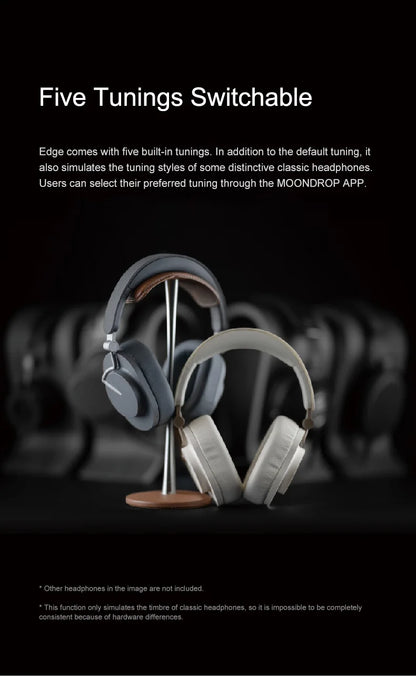 MOONDROP EDGE High-Fidelity Portable Wireless ANC Headphone Bluetooth 5.4 LDAC headset