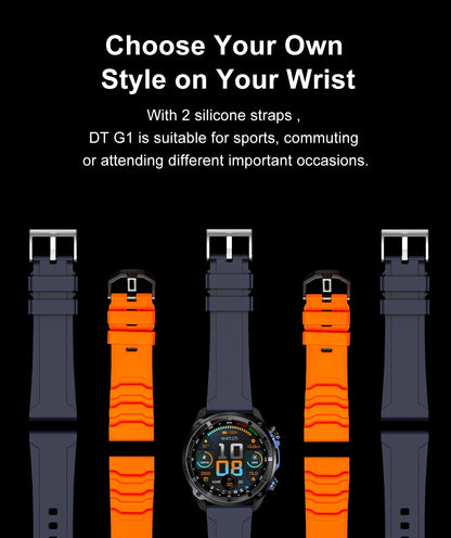 New Outdoor Precise GPS Map GNSS Smart Watch Men 10TM Waterproof 1000mAh Battery 170+Sport Mode Bluetooth Call AMOlED Smartwatch