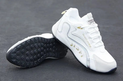 Chaussures en cuir respirantes pour hommes, baskets décontractées de voyage imperméables, chaussures de couleur unie, chimanti ald, automne, nouveau