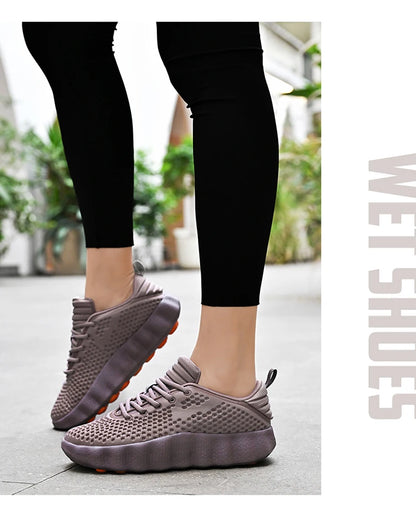 Men's Comfortable Casual Sneakers with Foot Sensing Massage Technology Women's Sports Breathable Lightweight Training Shoes
