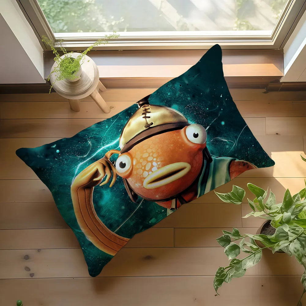 Battle Royale Game Fortnite Cushion Cover Hit Product Sofa Living Room Office Rectangle Pillow Home Coffee Shop Bedding