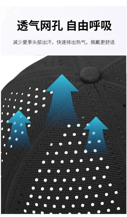 Brand Oohmy 5cm Short Brim Baseball Caps Big Head and Small Head for Men Women Mesh Back Trucker Hat Short BillQuick Dry