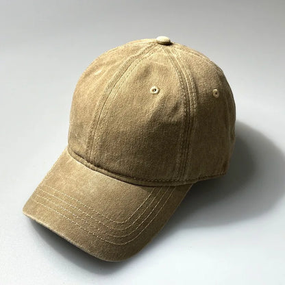 Men Women 53-56cm 56-59cm 60-63cm Vintage Unstructured Baseball Cap Washed Cotton Adjustable Cap for Big/ Small Head and Kids