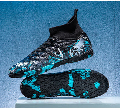 Nouvelles chaussures de football professionnelles pour hommes, chaussures de football antidérapantes, unisexes, respirantes, chaussures de futsal, nouvelles chaussures à crampons, livraison directe, ultralégères