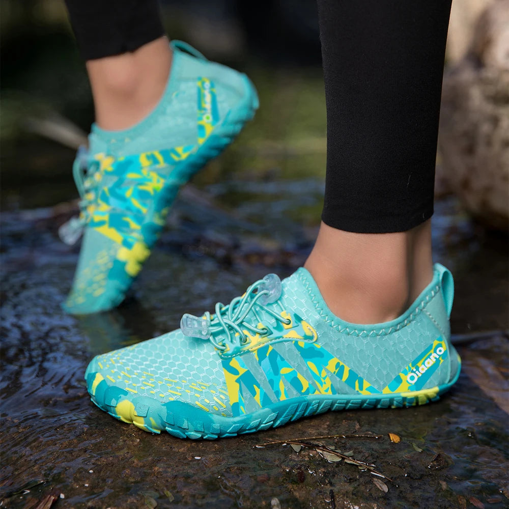 Oiaano leveäkärkiset barefoot-kengät miehille, mustat naisten urheilulenkkarit, unisex-vesitossut, miesten aqua-rantakengät, pehmeä pohja, kevyet ja hengittävät