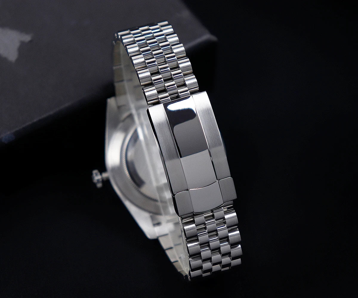 Cronos DateJ Luxury Men Watch Stainless Steel 5 Links Bracelet PT5000 Miyot 9015 100m Water Resistant Sapphire L6046M