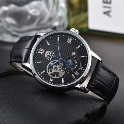 118A StoreOrient Series Sports Sun, Moon, and Stars Skeleton Mechanical Men's Sports Watch Full Functionality World Time
