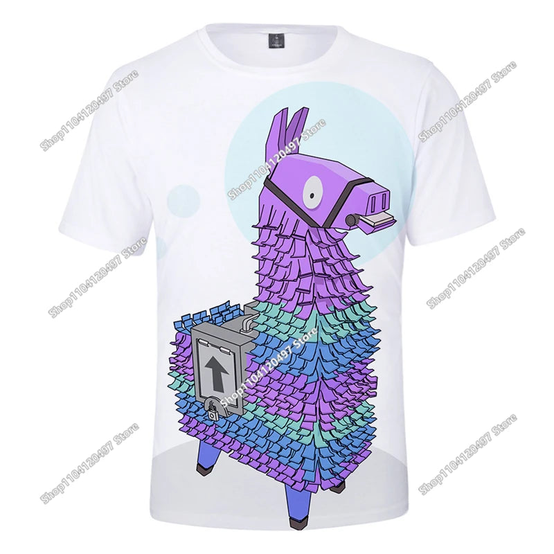 Halloween Peely 3D majica za dječake i djevojčice, božićna Fortnite majica, Battle Royale streetwear za djecu, Victory Game muška majica, odjeća